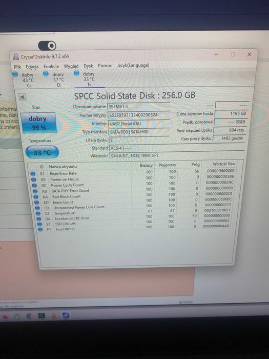 Dysk SSD Silicon Power A55 256GB 2,5 SATA SP256GBSS3A55S25