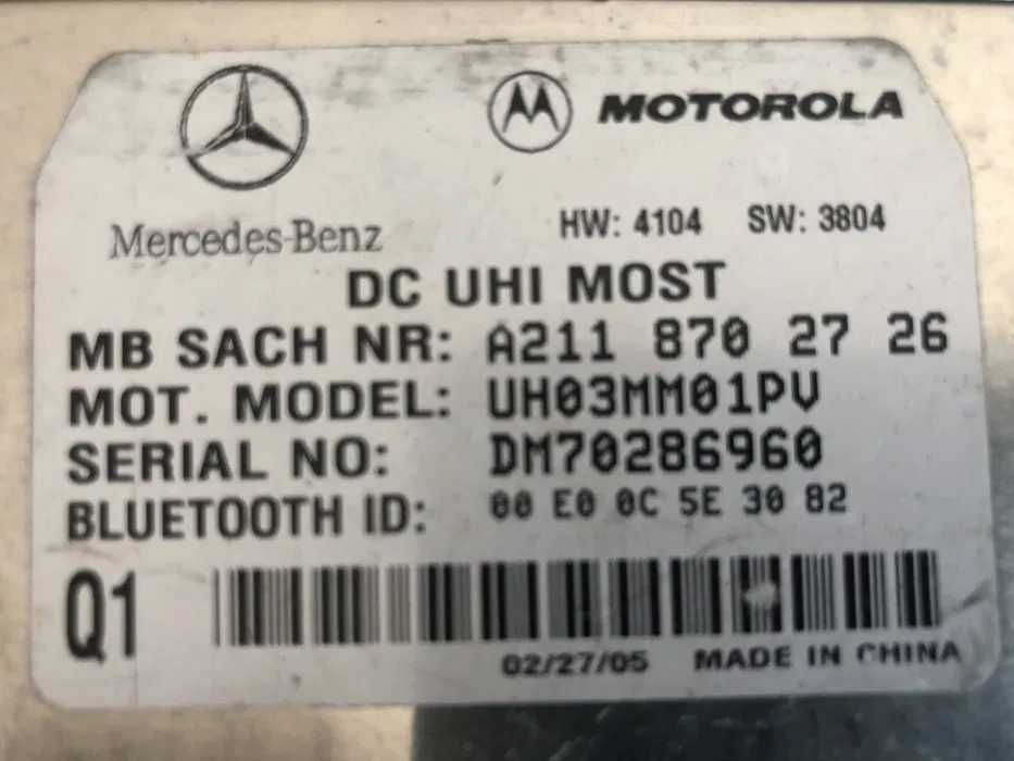 Módulo Bluetooth para rádios Mercedes Comand