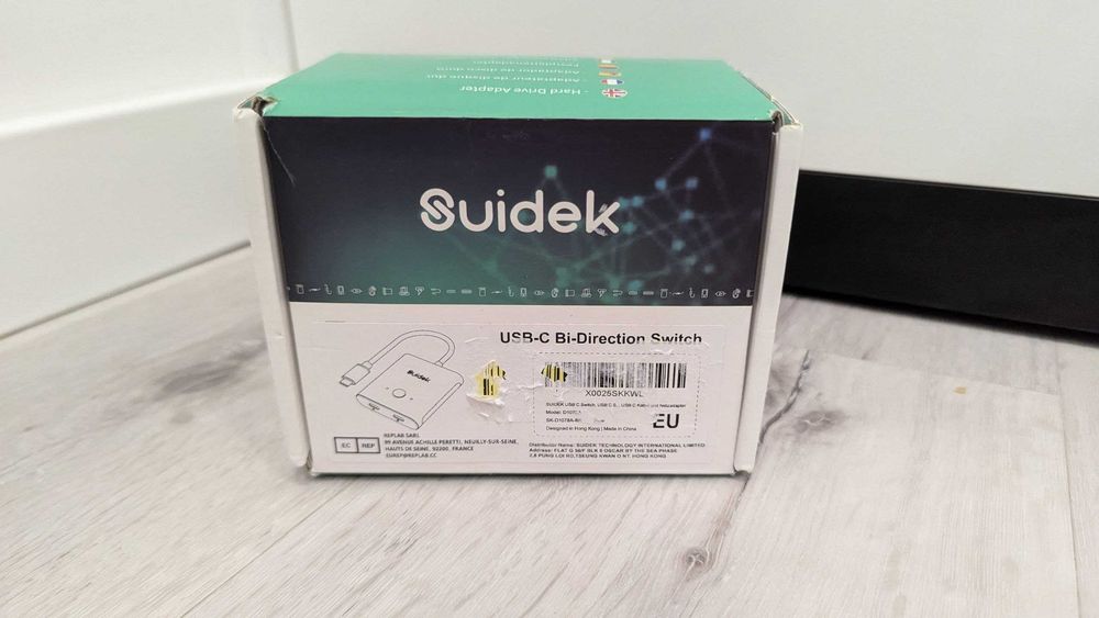 KVN Перемикач SUIDEK 2в1 / 1в2 8K 10Gbps з PD 100W switch