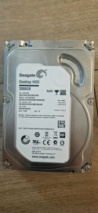 Desktop HDD 2TB Do koputera bez gwarancij