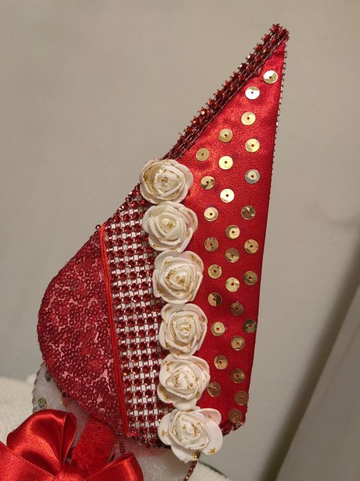 Decoração Natal Artesanal em forma de Pinheiro