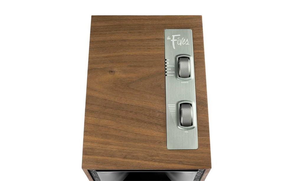Klipsch The Fives - Kolumny podstawkowe aktywne Para Orzech OUTLET