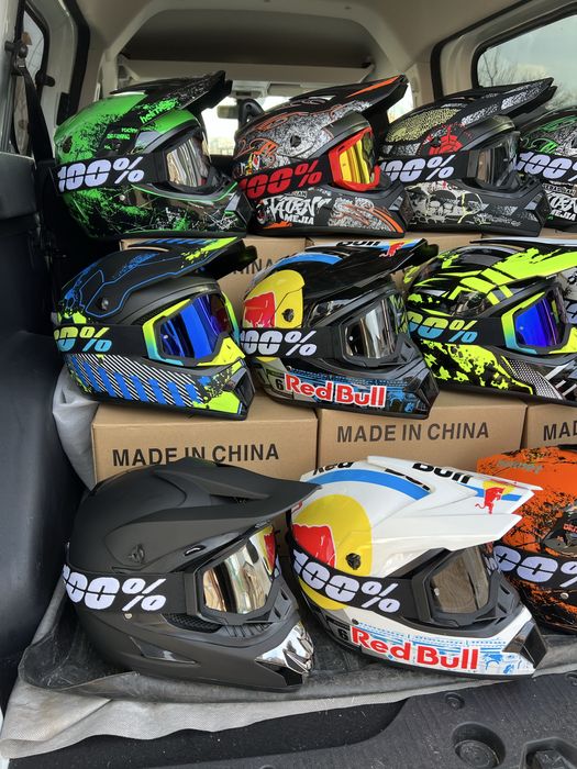 Кроссовый мото шлем эндуро новый