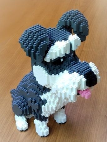 Piesek z mini klocków