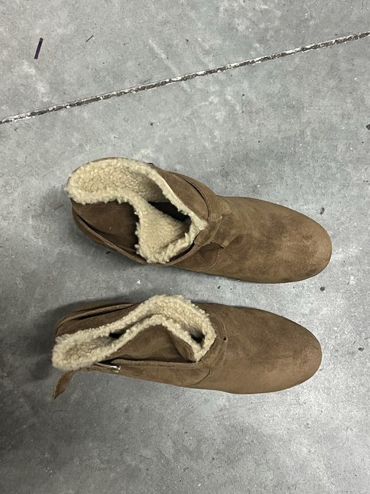 Botins camursa revestidos com pelo