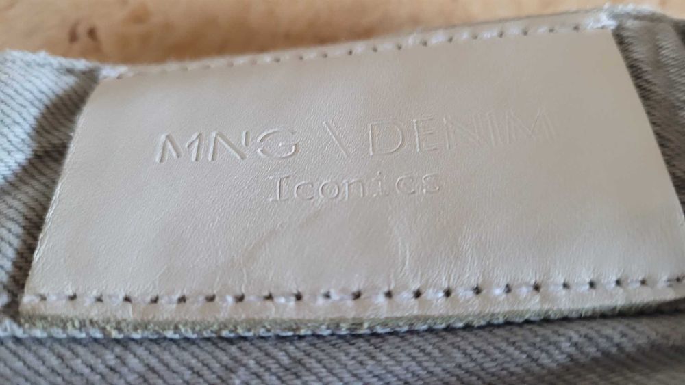 Spodnie jeans  szare
