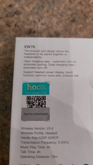 Наушники беспроводные hoco EW76