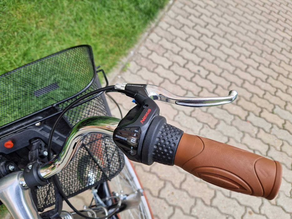 Rower miejski CHILLOVELO BLACK COFFEE LADY 28" + Koszyk + Dzwonek