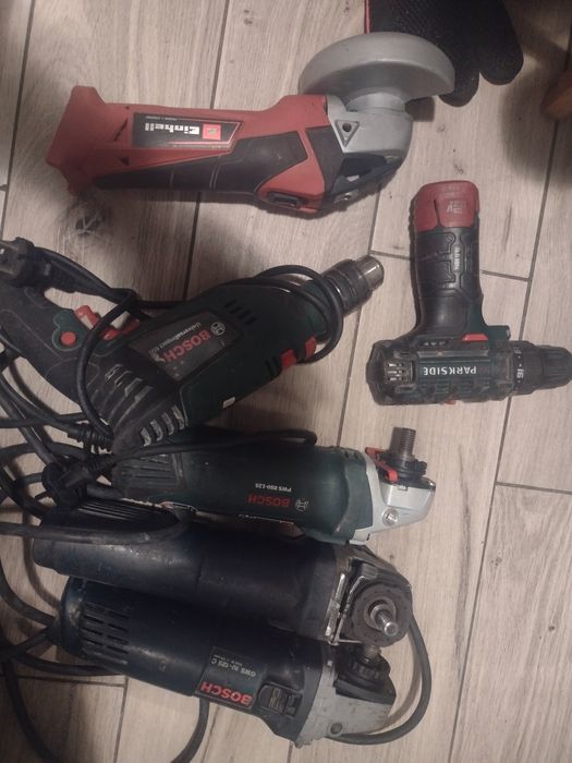 Elektronarzędzia uszkodzone Bosch i inne.