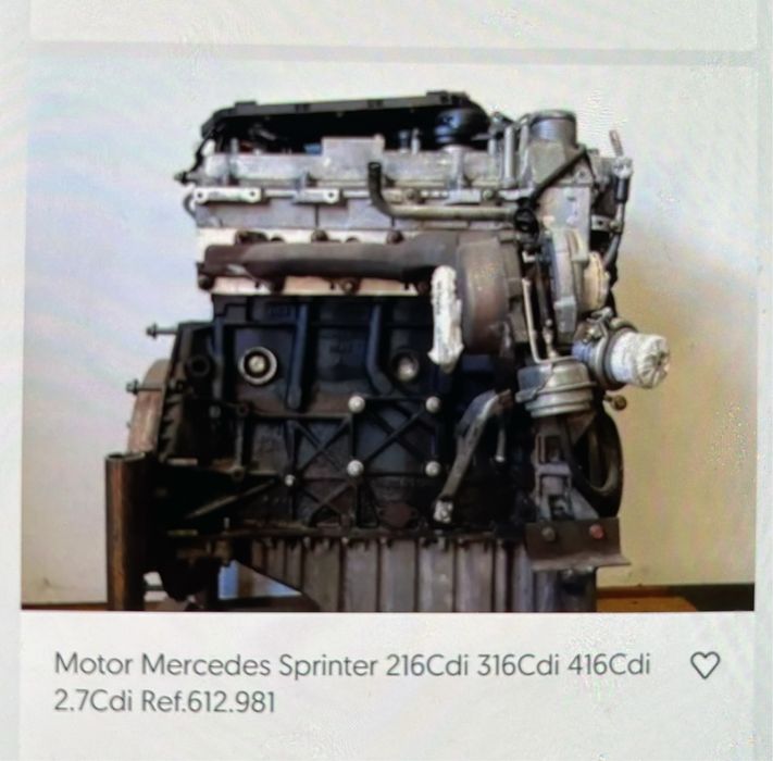 motor e caixa velocidades mercedes sprinter