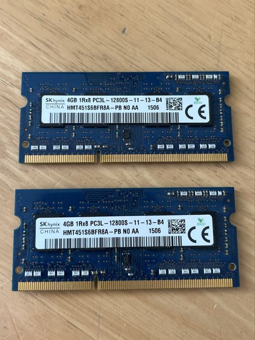 2x pamięć RAM 4GB (HMT451S6BFR8A)