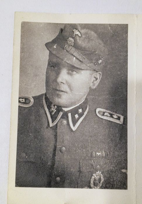 Militaria de Trincheira Cartão de Obituário Waffen SS