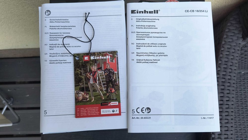Akumulatorowa Polerka Einhell CE-CB 18/254 Li Solo