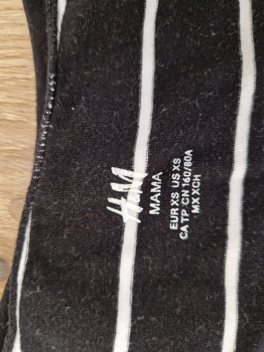 Ubrania ciążowe w paski H&M MAMA rozmiar XS/