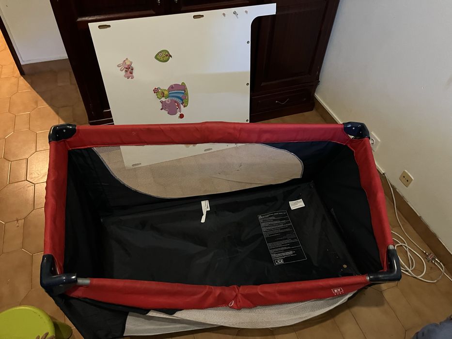 Berço portátil criança 0 a 3 anos com colchão