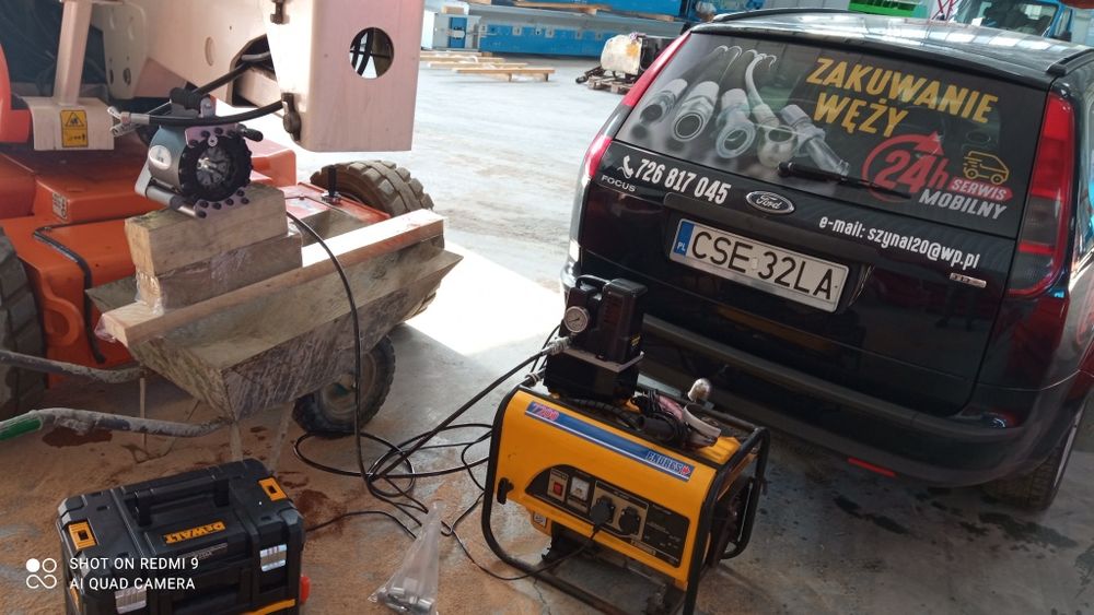 MOBILNE Zakuwanie węży hydraulicznych