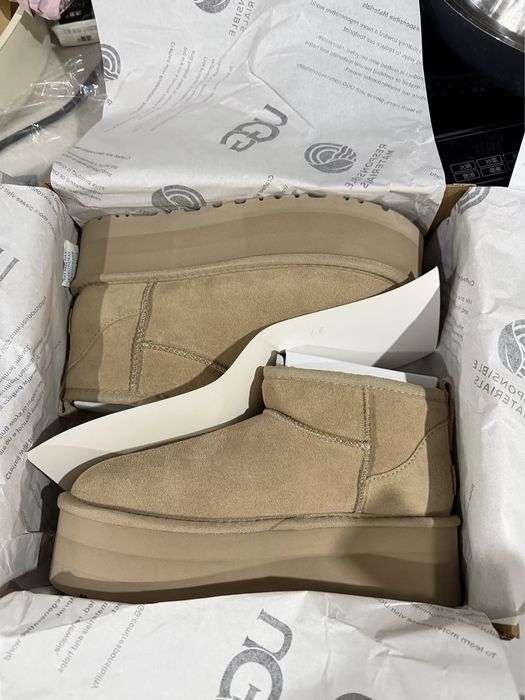 Угги UGG Уггі UGG Classic Mini Platform  Жіночі угги на платформі