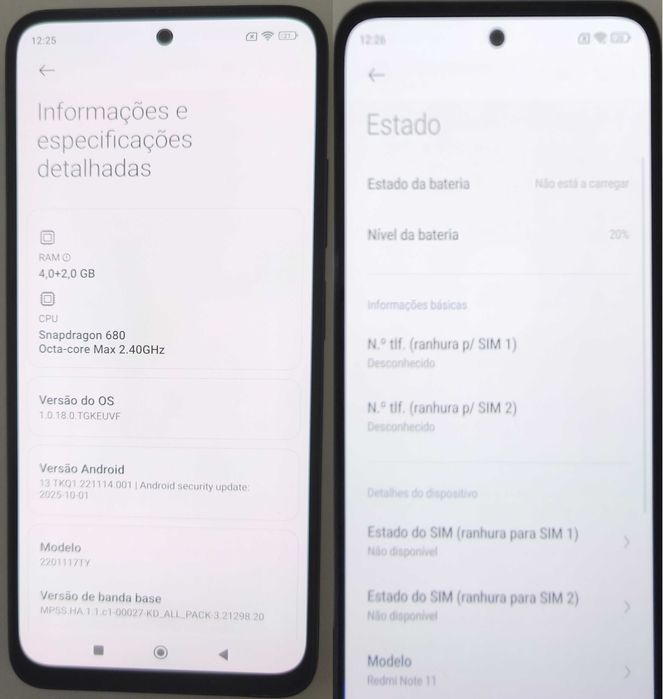 Xiaomi Redmi Note 11 128gb - Igual ao novo