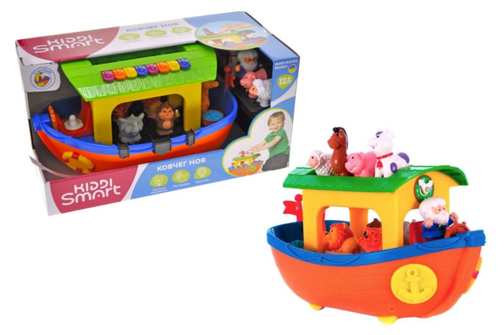Kiddi smart, kiddieland, vtech, ковчег, словничок, годинник, трактор, мультикуб