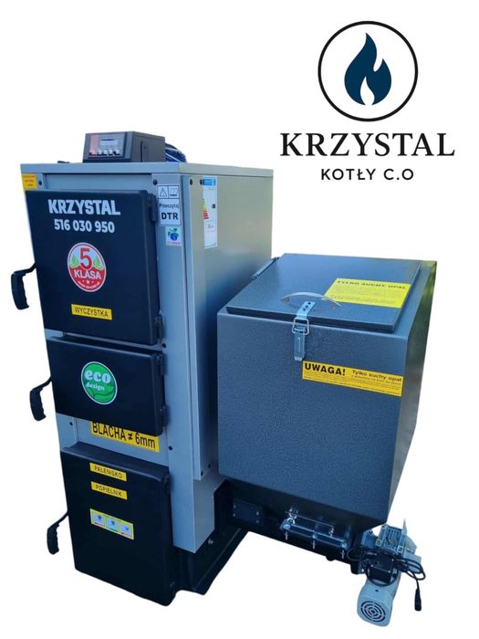 Kocioł Piec CO 20 kW EKOENERGIA KRZYSTAL – do 180–220 m² 5 klasa