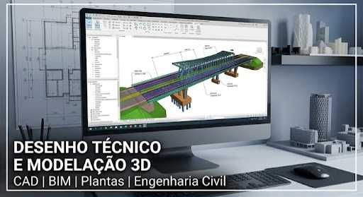 Desenho Técnico 2D/3D, CAD e Modelação BIM - Engenheiro Civil