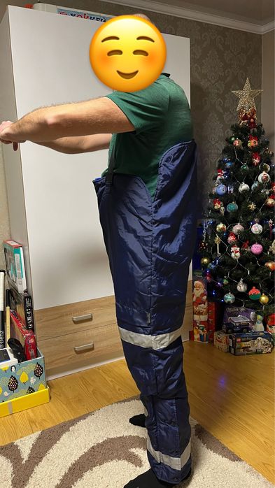 Чоловічі зимові штани рибацькі рибальські комбез