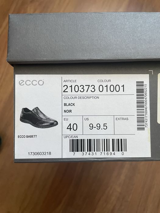 Туфли ECCO оригинал 40р.