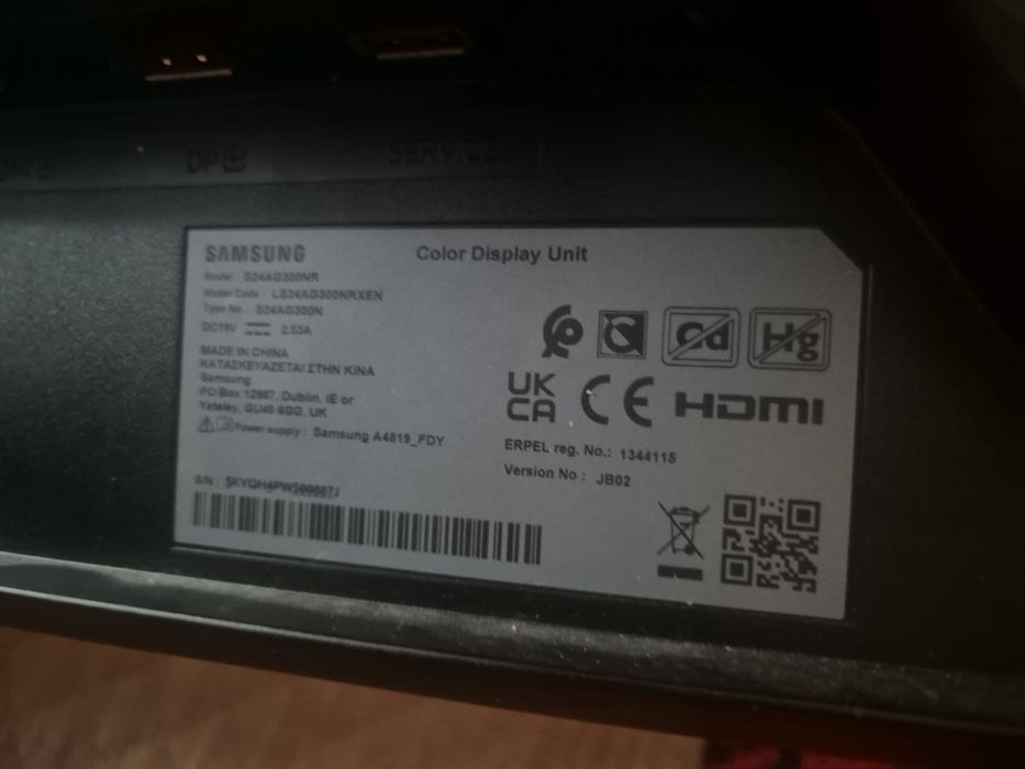 Monitor Samsung Odyssey G3 24″ 144 Hz Full HD – sprawny