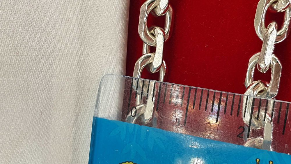 Srebrny łańcuszek Ankier 36g pr. 925