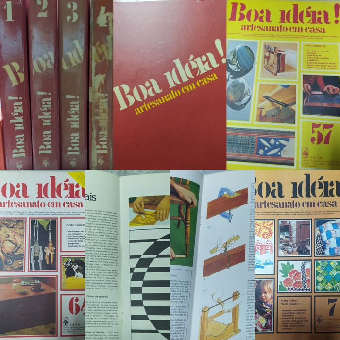 Boa Ideia- 4 Volumes de revistas Artesanato