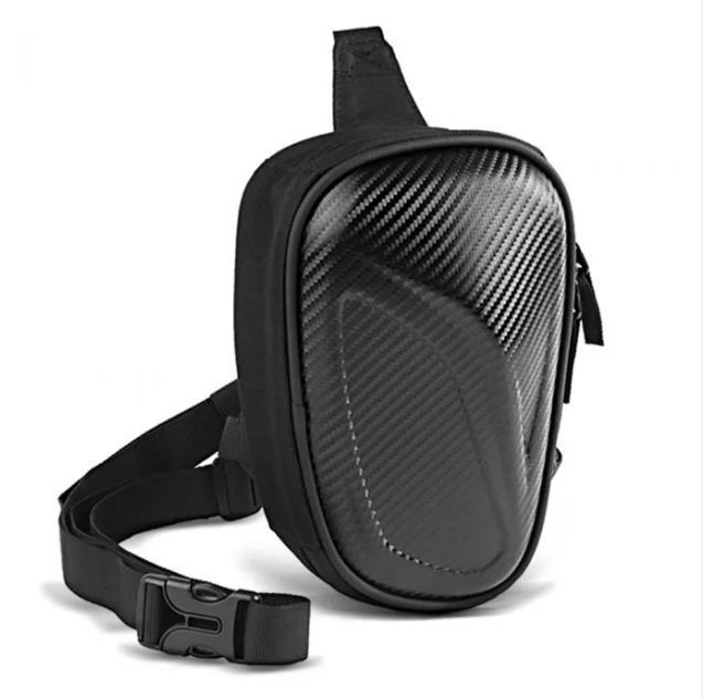 bolsa de perna preta carbon look