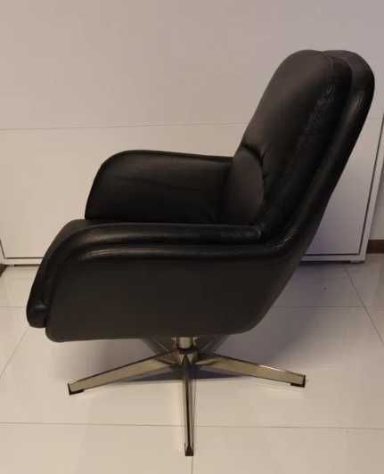 Jysk Fotel Thisted Czarny/Chrom