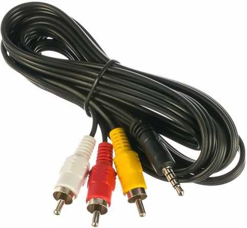 Новый композитный аудио видео кабель Cablexpert 3.5 to RCA 2м тюльпаны