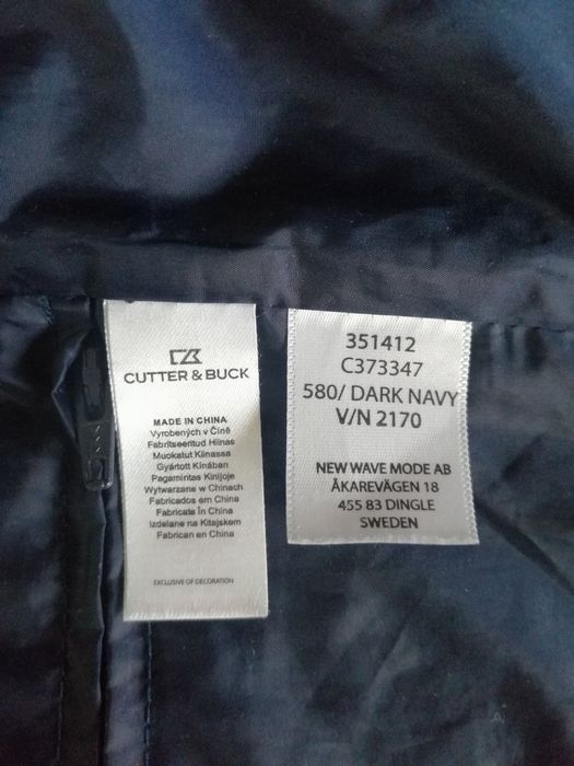 Cutter & Buck kurtka pikowana granatowa
