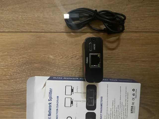 Ethernet Splitter 1 a 2 1000Mbps