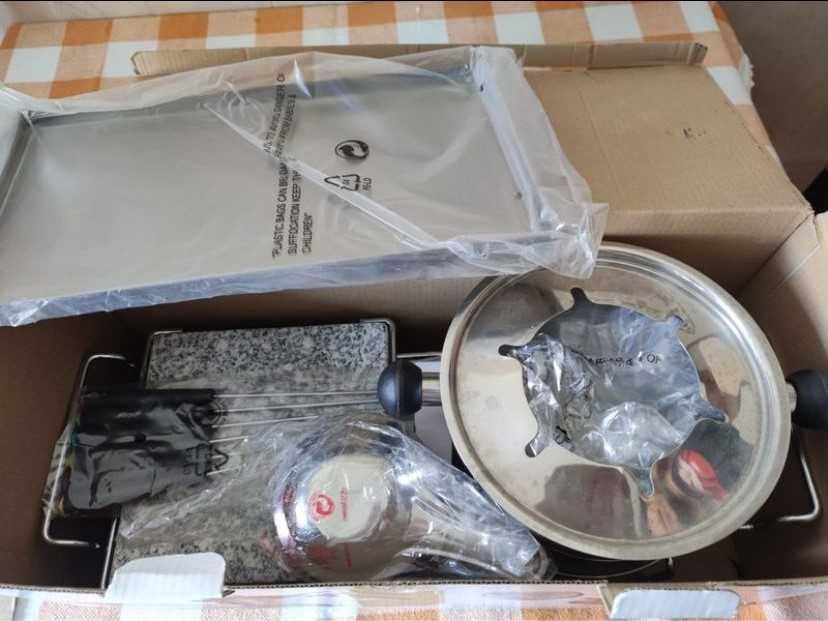 Fondue cinza como novo