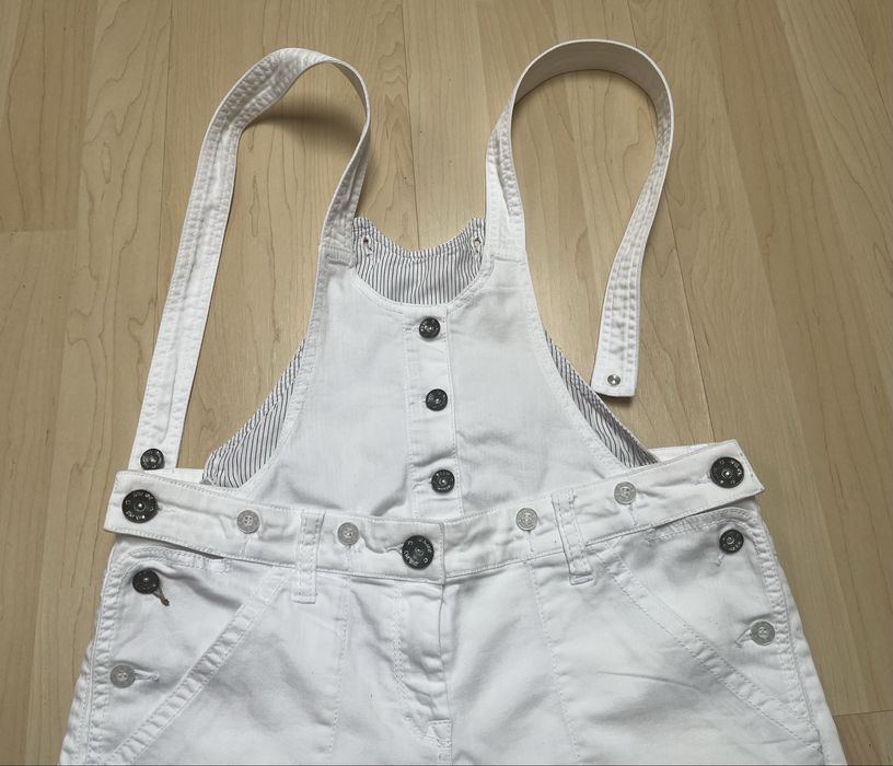 Białe ogrodniczki jeans  DKNY r. XS