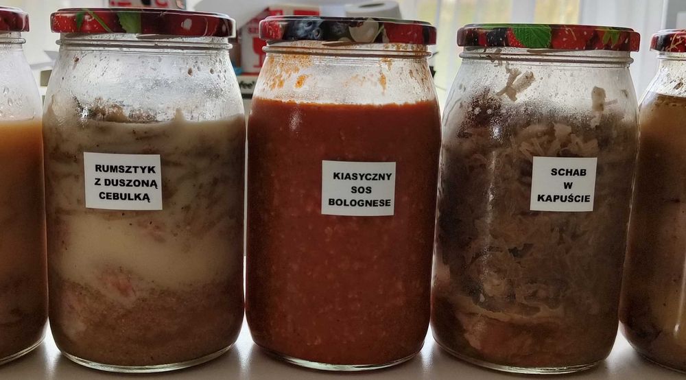 Obiady domowe zestaw 10 nowych, wekowanych słoików 0,9 l wysyłka termo