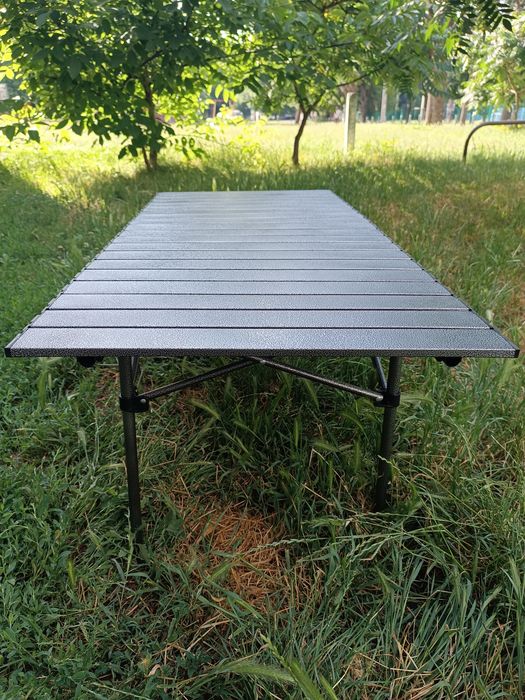 Столик, стіл розкладний алюмінієвий туристичний M Metallic 110×55×50 см