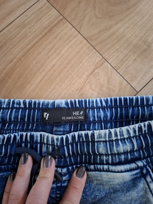 Jeansy chlopiece 164