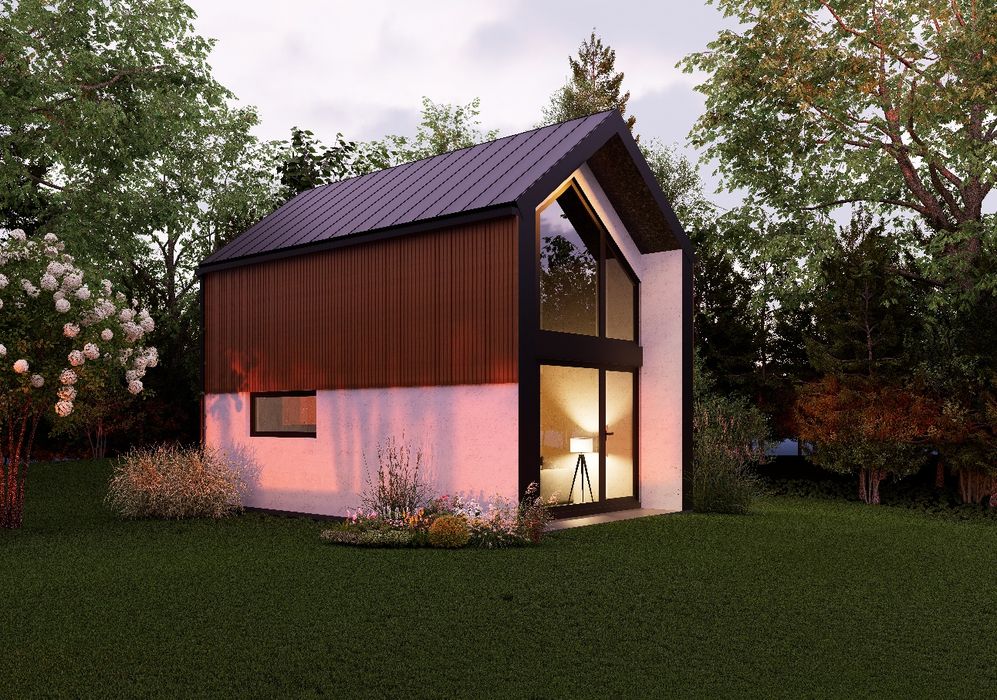 Domek modułowy całoroczny, prefabrykowany, mieszkalny, rekreacyjny