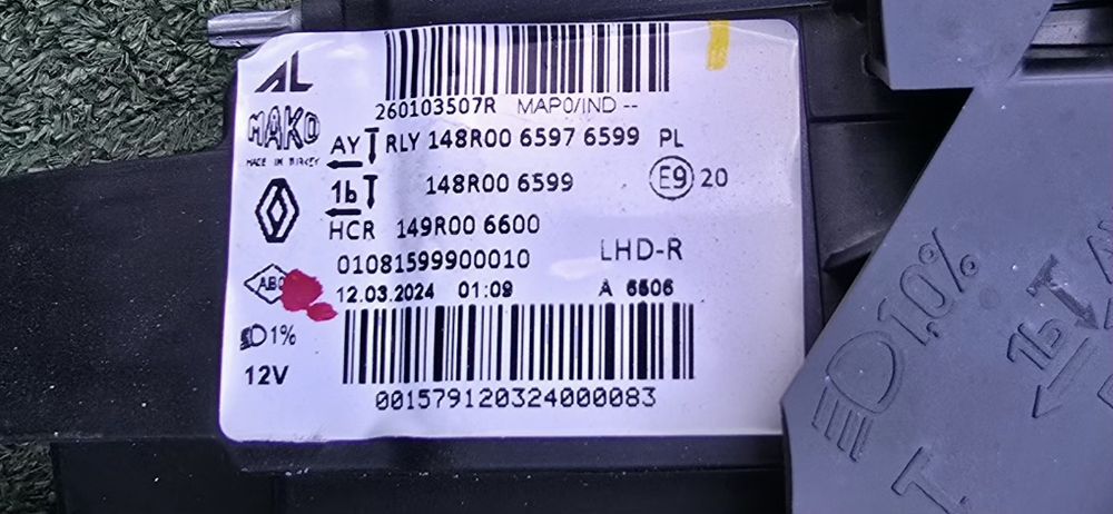 Farol/Ótica direita LED Renault Clio V Hatchback