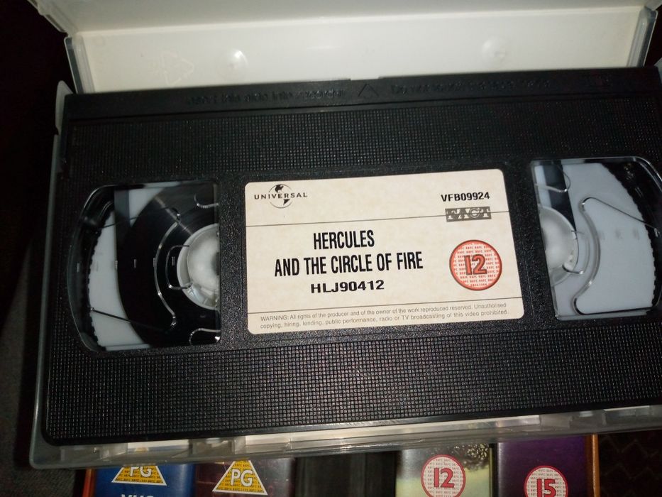 Видеокассеты Геркулес бокс 5шт,оригинал,на английском
