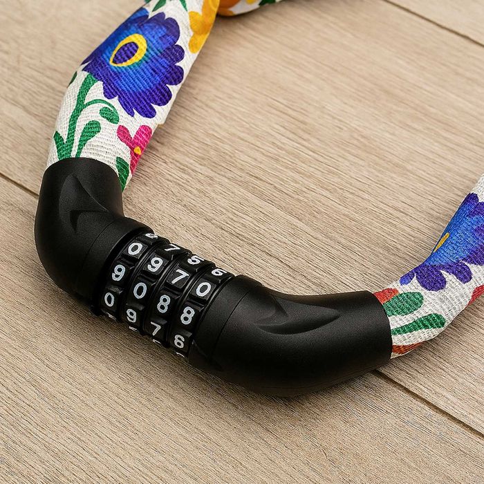 2w1  2x Mocna Linka blokada Łańcuch Rowerowa na Szyfr 60cm + 1 GRATIS