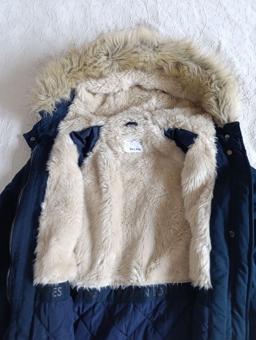Куртка-парка Zara Kids 13-14(164) синій колір