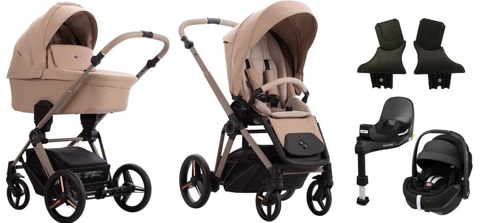 4W1 Bebetto - Monti + Pebble 360Pro2+baza Slidetech