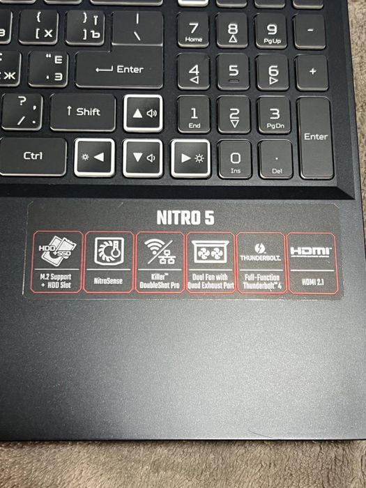 Acer Nitro AN515-58 ігровий ноутбук Intel i5-12450H 16GB DDR5