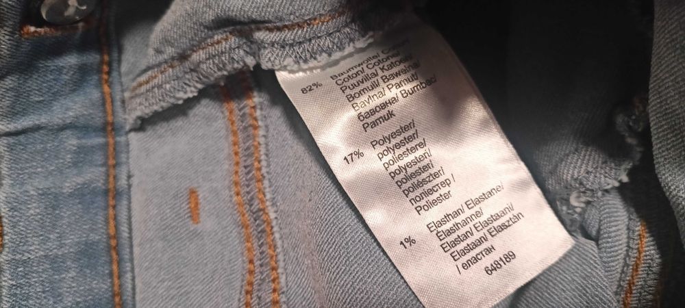 Dżinsy młodzieżowe z regulacją w pasie 14-15 lat 152/164