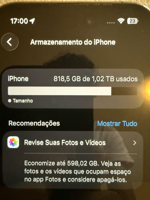 Iphone 14 pro  com fatura portuguesa  com 1 tera de armazenamento