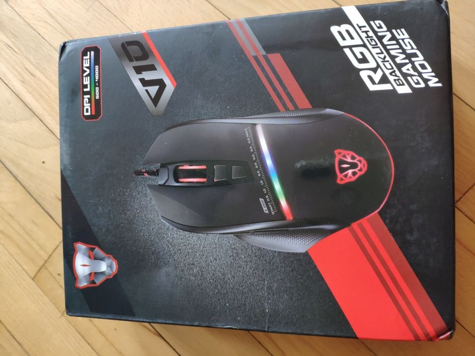 Мышь проводная игровая Motospeed V10 Black USB